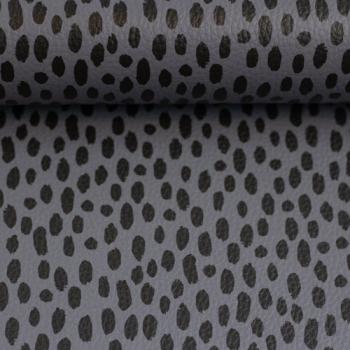 Preview: Kunstleder Zuschnitt 50 x 70 cm in Grau/Schwarz mit feiner Narbung